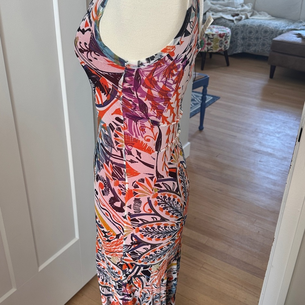 Vibrant Abstract Maxi Dress - Picture 3 of 5